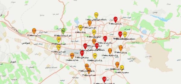 هوای تهران همچنان در وضعیت نارنجی