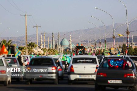 راهپیمایی خودرویی در حمایت از حمله به اسراییل در قم برگزار شد - خبرگزاری مهر | اخبار ایران و جهان