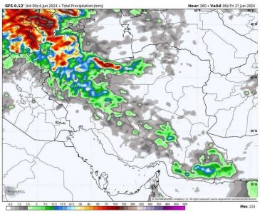 رگبار باران و تند باد آذربایجان غربی را فرا می‌گیرد