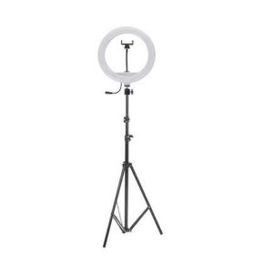 برسی رینگ لایت (30 سانتی متر 30 وات) YQ-320A Ring Light + سه پایه و آینه