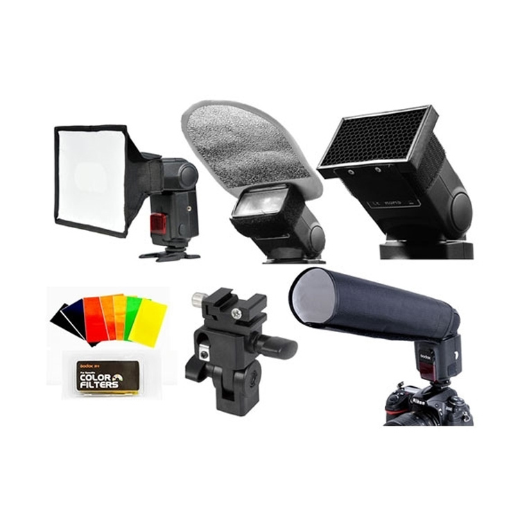 بررسی شکل دهنده نور گودکس Godox Sa-k6 6 in 1 Accessories Kit Softbox for Speedlite