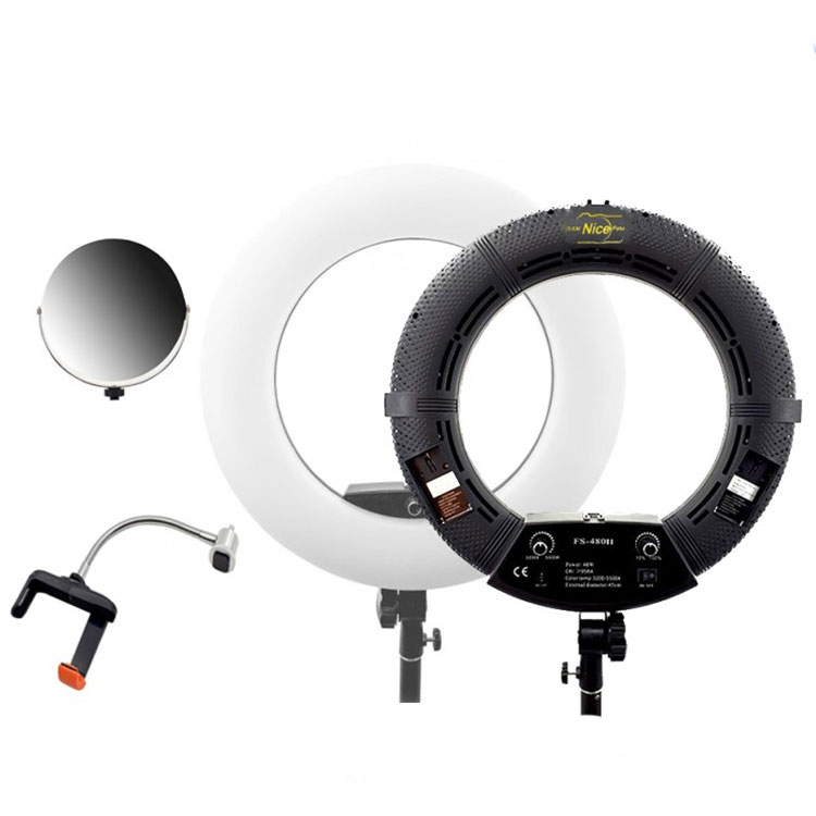 بررسی رینگ لایت NiceFoto Ring Light FS-480 II 48W ( 45 سانتی متر 48 وات)