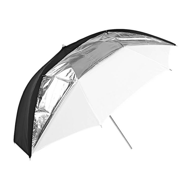 بررسی چتر گودکس Godox Umbrella UB-006 black/silver/white Dual Duty 101cm