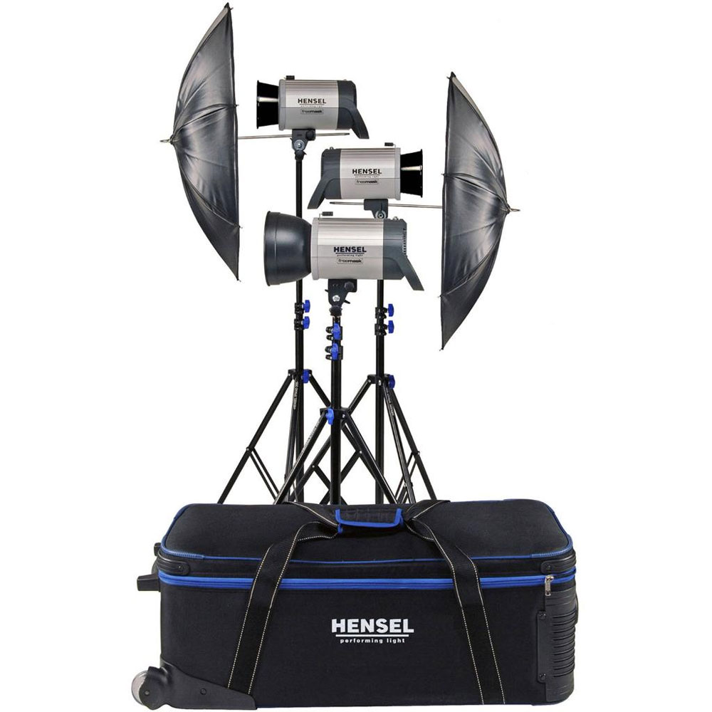 بررسی کیت ۳ شاخه فلاش هنسل Hensel Integra 500 Monolight kit