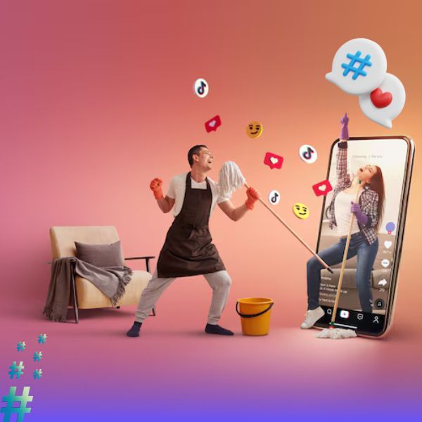 ساخت هشتگ در تیکتاک