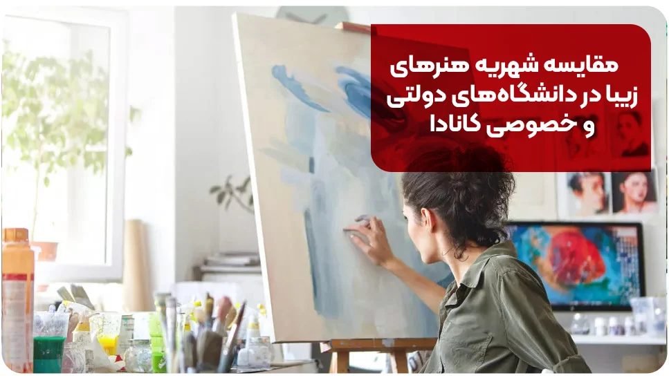 مهاجرت مقایسه شهریه هنرهای زیبا در دانشگاههای دولتی و خصوصی کانادا