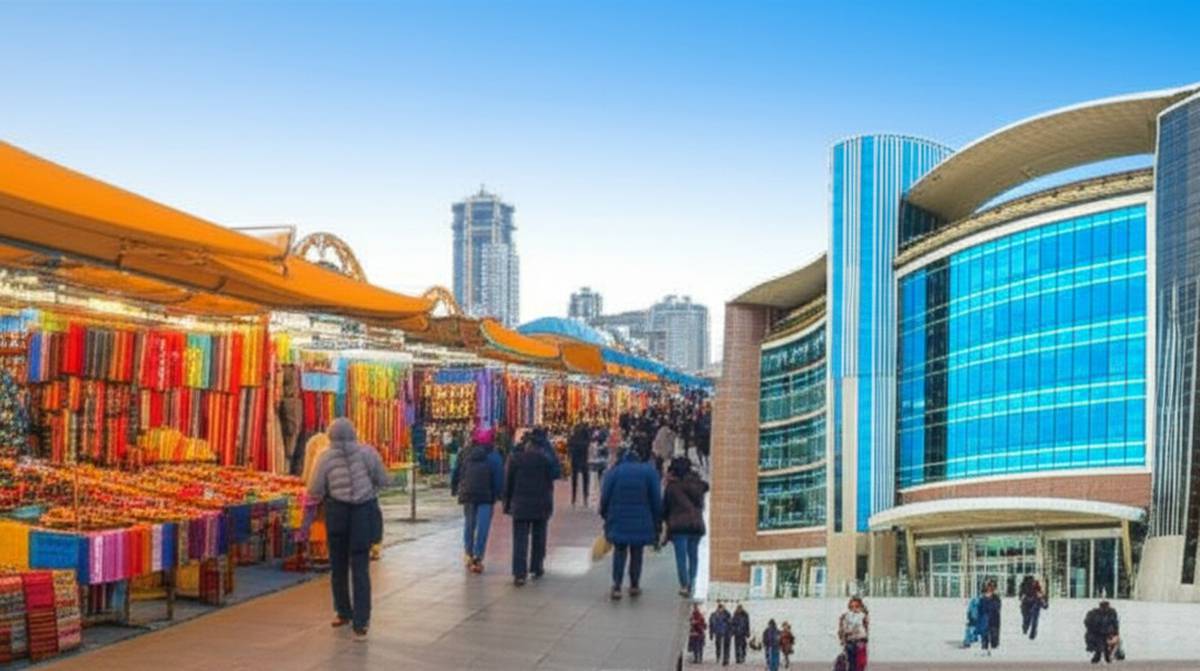 معروف ترین بازارها و مراکز خرید قزاقستان | راهنمای جامع