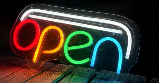 شیشه | طراحی تابلو نئون