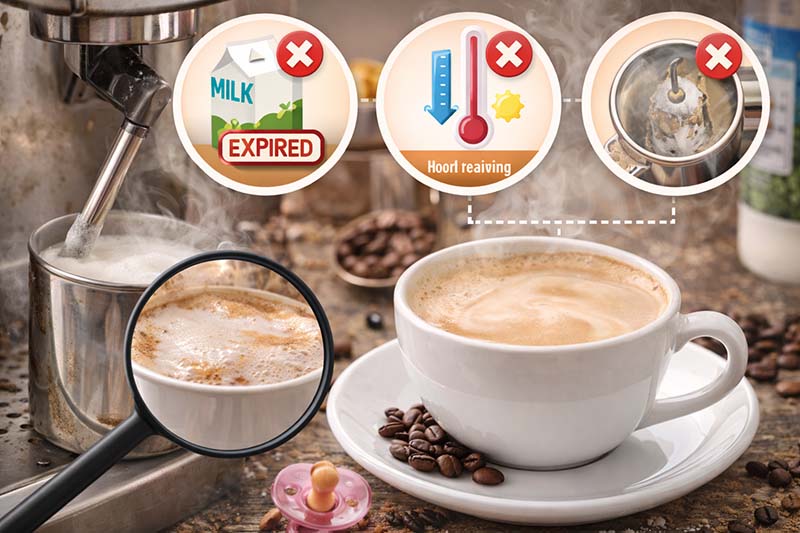 چرا کاپوچینو کف نمی‌کند؟ بررسی دلایل رایج