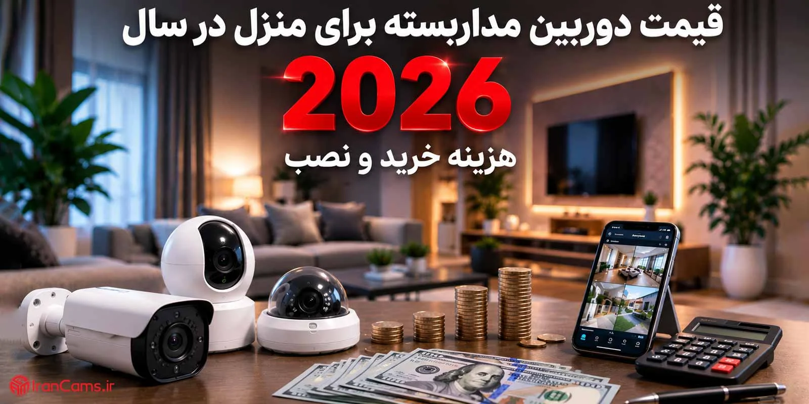 قیمت دوربین مداربسته برای منزل در سال ۲۰۲۶؛ هزینه خرید و نصب