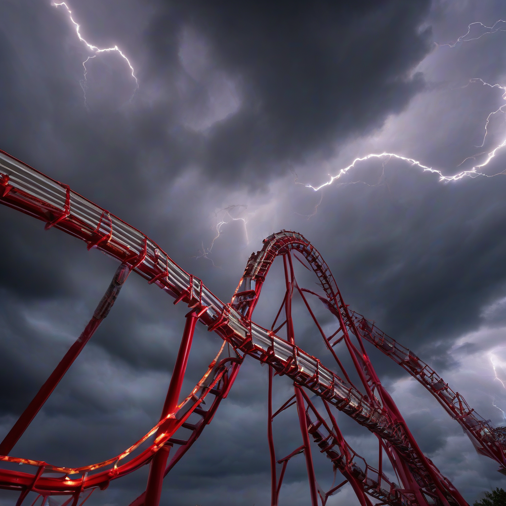 گردشگری ترن هوایی THE STORM COASTER | سریعترین پرتاب عمودی جهان